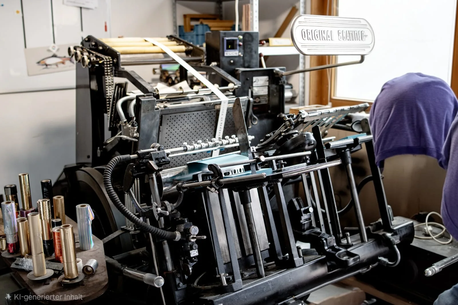 Heidelberg Tiegelpresse in der Werkstatt